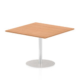 Dynamic Italia 1000mm Poseur Square Table Oak Top 725mm High Leg ITL0356 DD